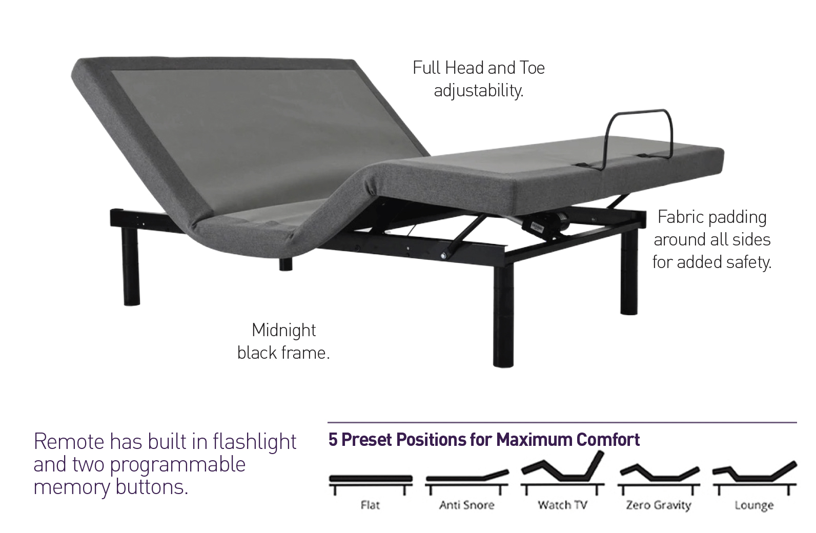 Queen Adjustable Base Frame Arona